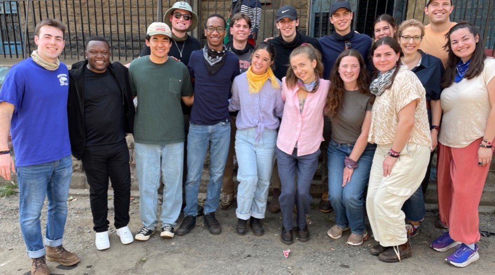 A group of students at the Mlewu Foundation