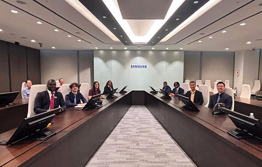 Whitman group visiting Samsung