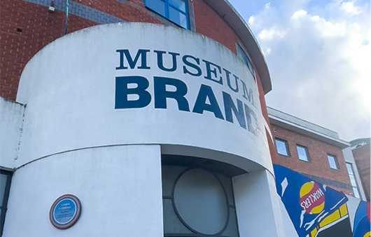 Entrance to Museum of Brands
