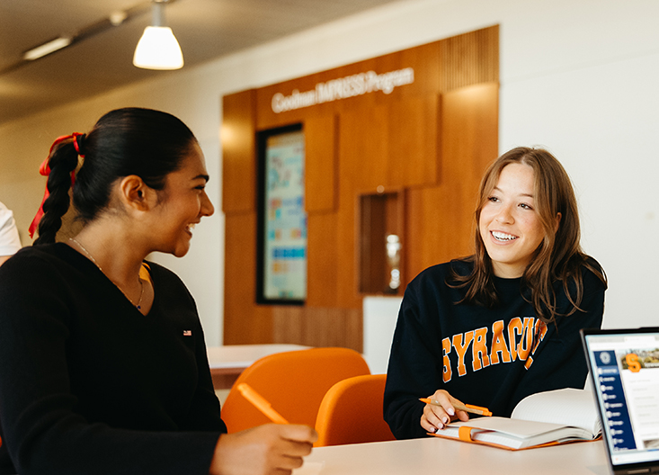 Students studying together