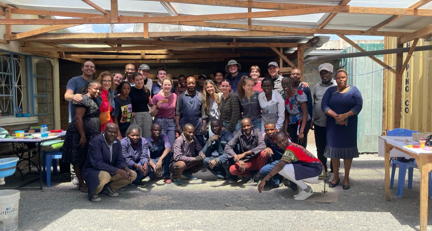 Whitman students at an artiaan works in Kenya