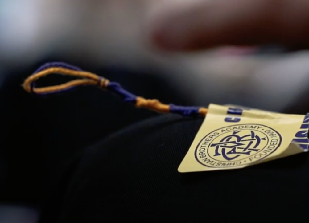 Friendship bracelet with CBA on it