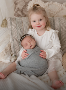Baby Dadigan and big sister