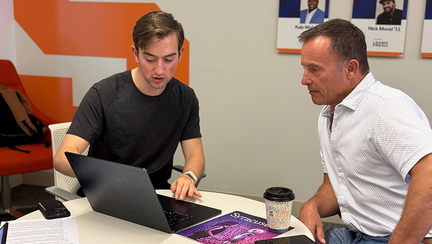 John Torrens mentoring Ronna Hussar