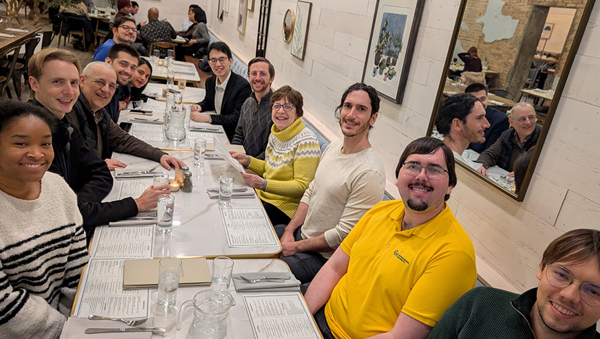 Group having dinner at Restaurant Oh My Darling