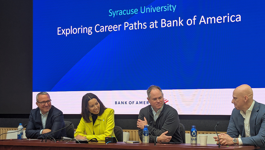 Panel of staff from Bank of America