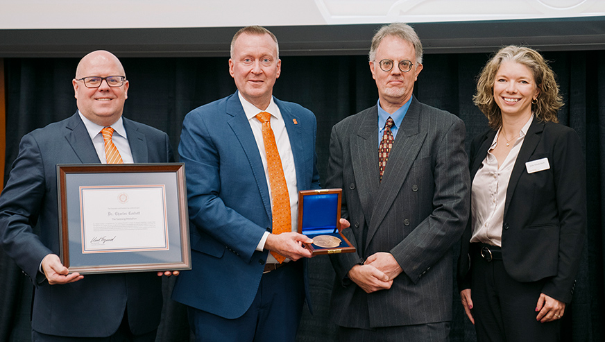 Alex McKelvie, Mike Haynie, Charles Corbett and Julie Niederhoff