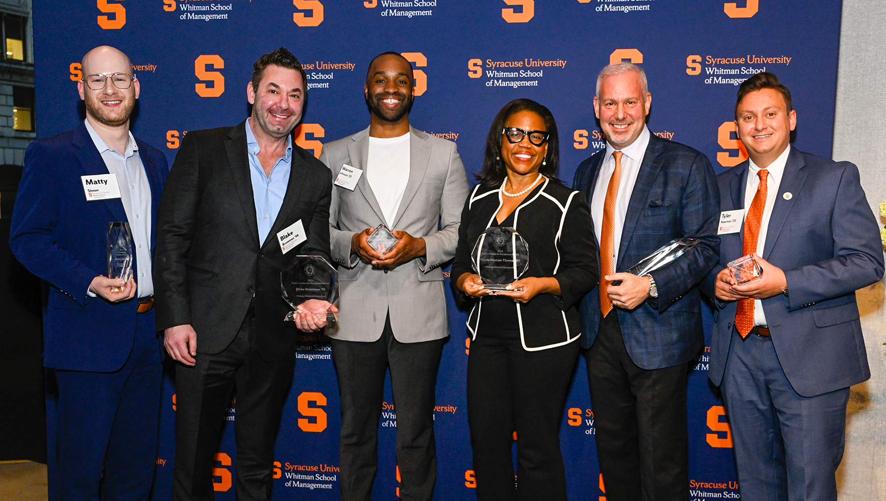 Matty Simon, Blake Brossman, Warren Johnson, Gisele Marcus-Thomas, Doug Present and Tyler Newman