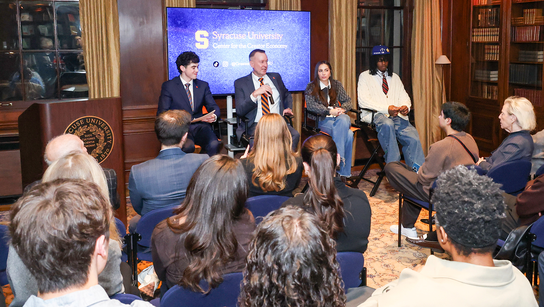 Thomas O’Brien, , Mike Haynie, Carly Shapiro and Roger Moore