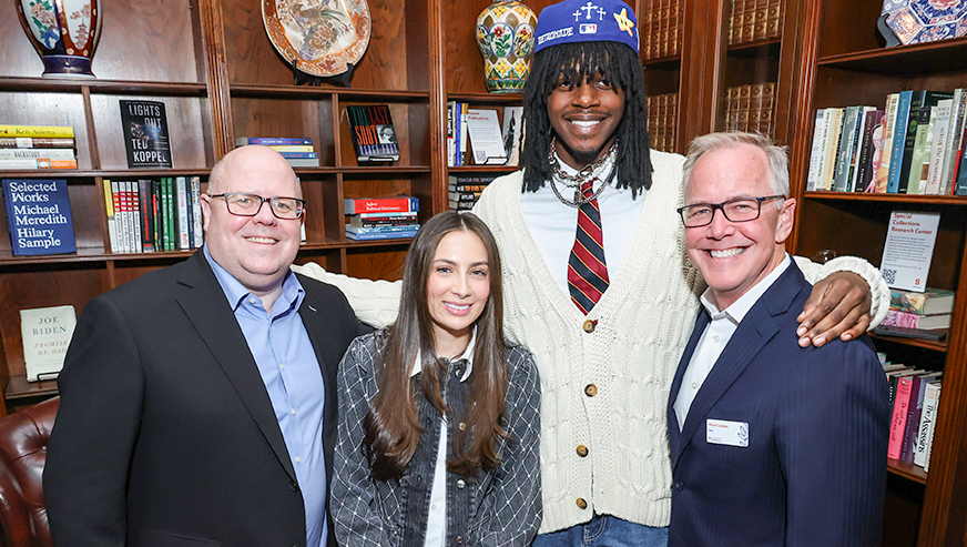 Alex McKelvie, Carly Shapiro, Roger Moore and Mark Lodato