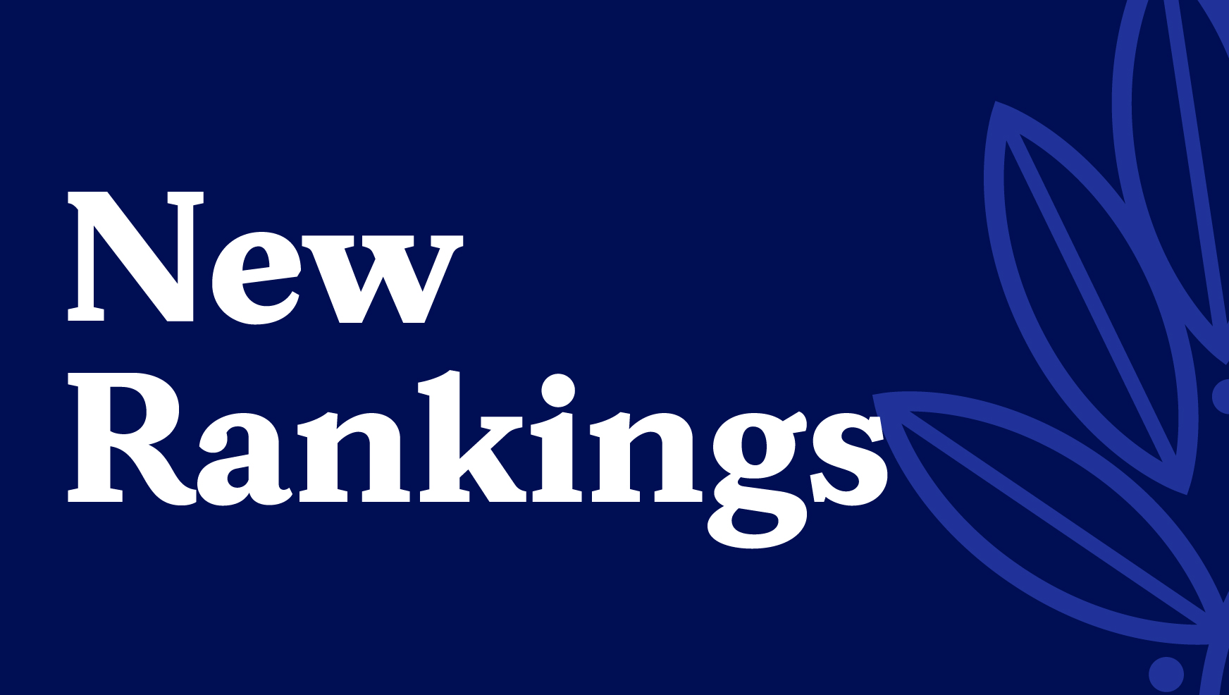 Illustration saying New Rankings