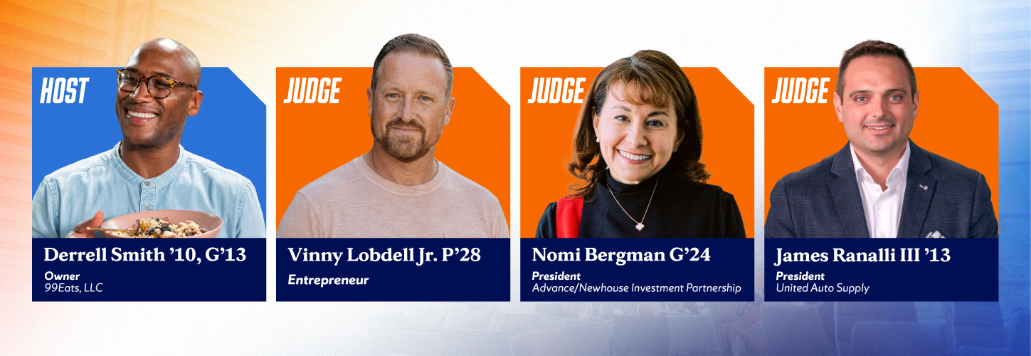Graphic showing photos of Derrell Smith, Vinny Lobdell Jr., Nomi Bermgan and  James Ranalli