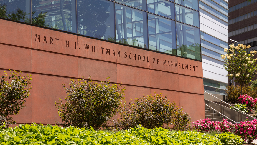 The Whitman School building sign
