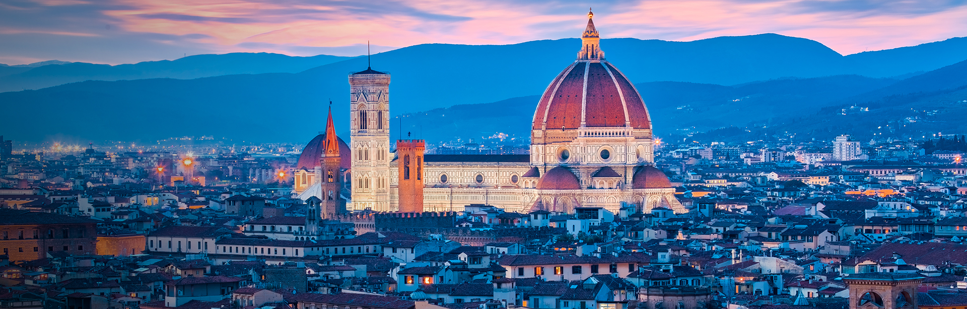 Florence at dusk