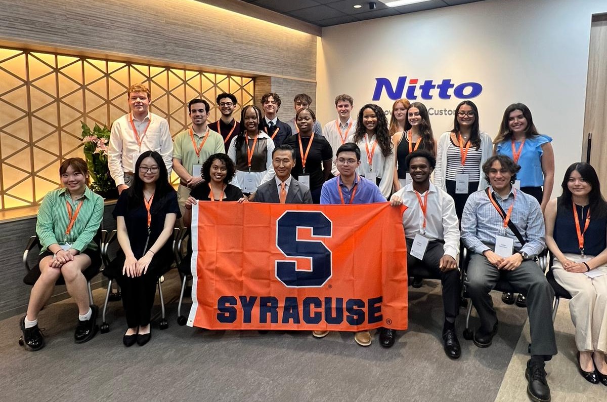 Whitman students at company in Tokyo