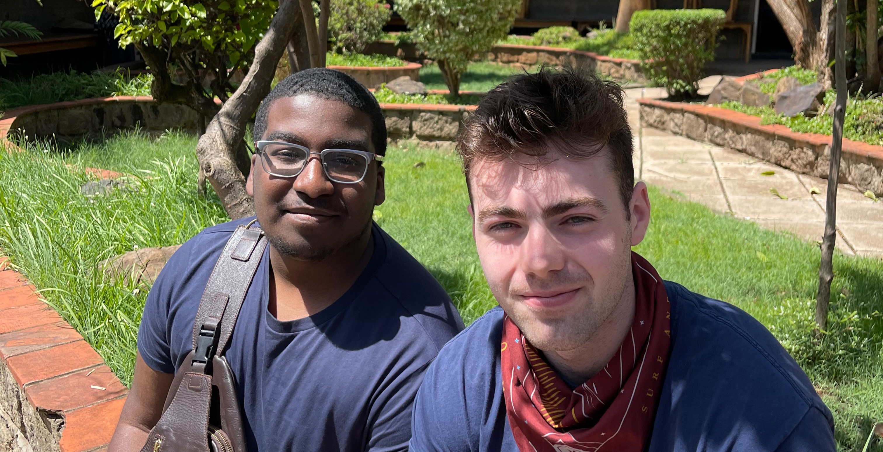 Jared and Tage in Kenya