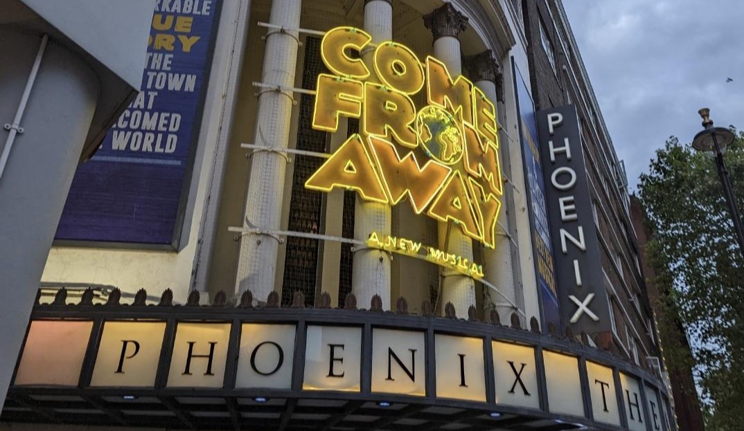 Marquee outside of a London show