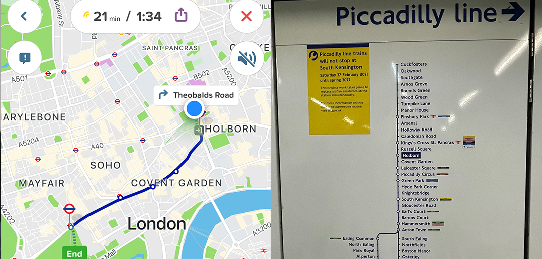 map of London public transportation