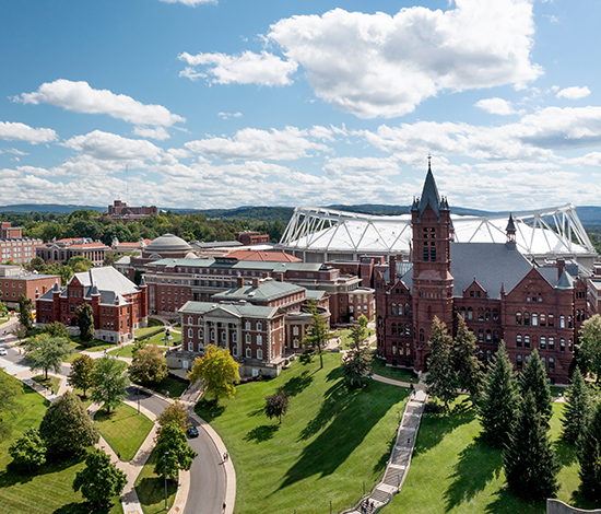 Syracuse University campus on a sunny day