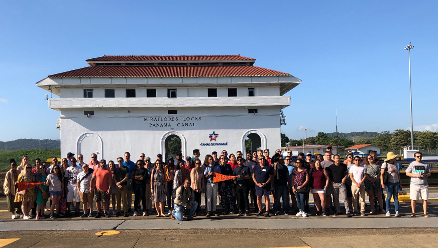 MBA students during a residency in Panama