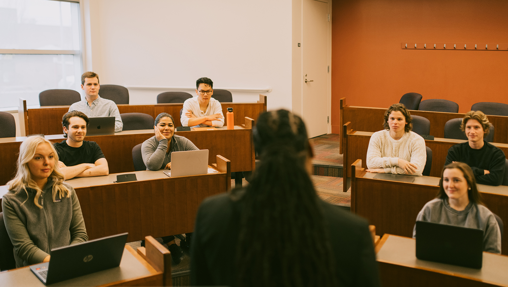 Professor teaching a class