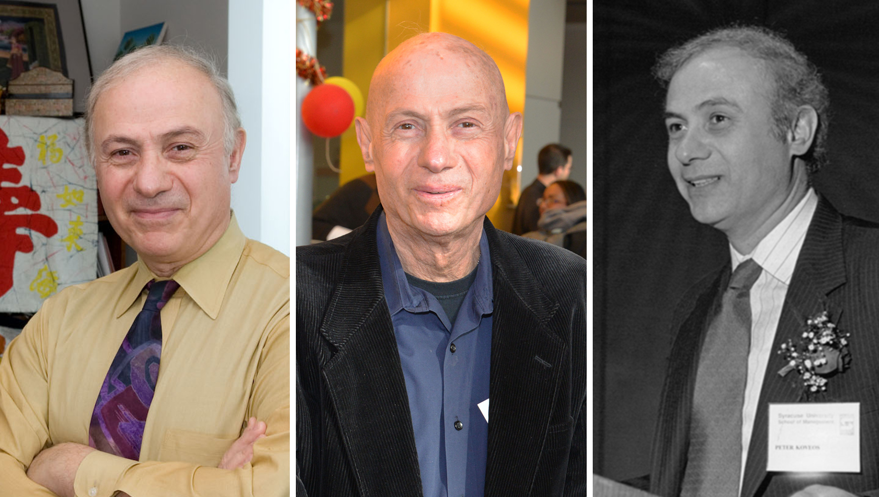 Three portraits of Peter Koveos