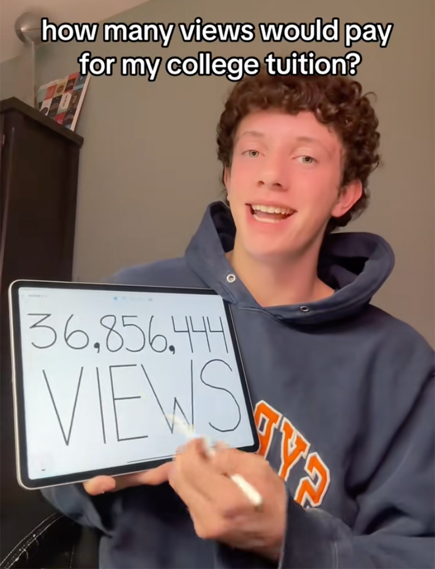 John Spina in one of his social media posts